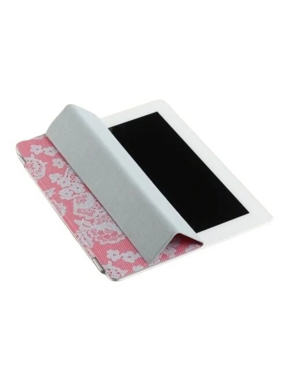 Cost Plus World Market Ipad Cover Pink Blue Magnetic Lace Fits 9.45 x 7.67